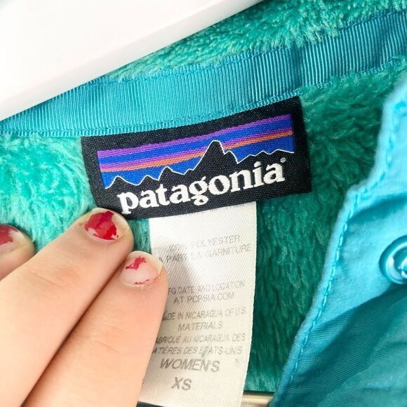 Patagonia Re-Tool Snap-T Fleece Pullover Teal Women’s Size XS - Picture 5 of 5